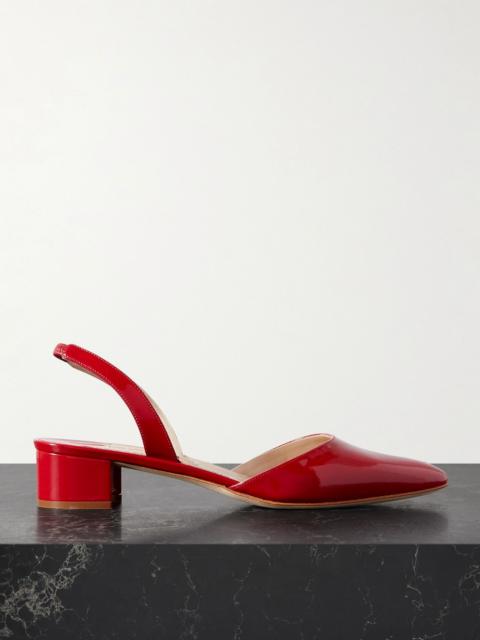 Aspro 30 patent-leather pumps Red