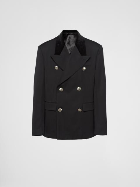 Double-breasted wool jacket