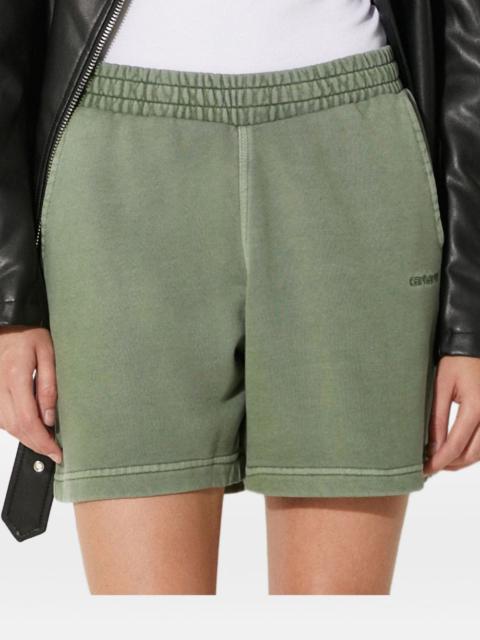 Duster Script embroidered track shorts