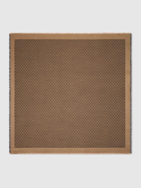 GG silk wool shawl