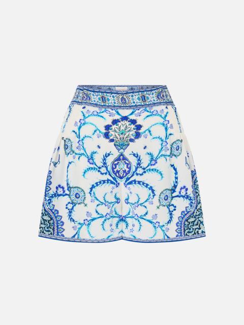 SHORTS WITH SIDE FLOUNCE