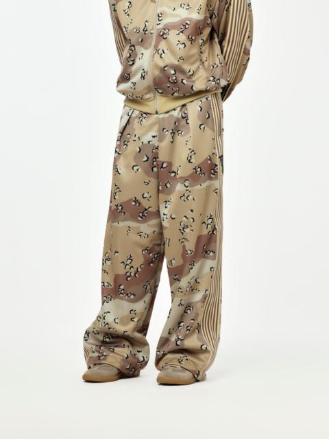 SMOOTH JERSEY CHOCO-CHIP CAMO TRACK PANTS