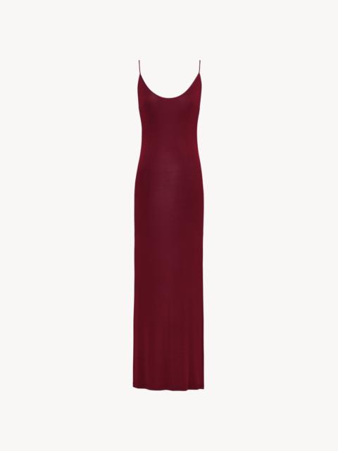 CASSANDRE-CHAIN BACKLESS DRESS IN KNIT