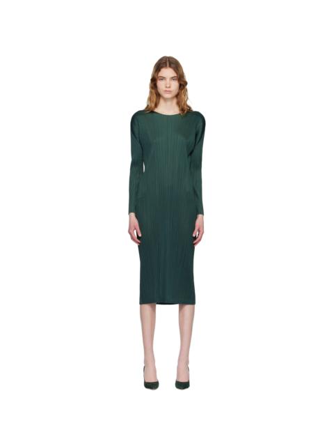 Green Monthly Colors December Midi Dress