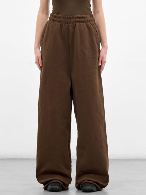 Brunette Cotton Baggy Elongated Sweatpants