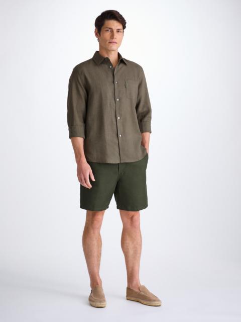 Men's Shorts Sydney Linen Khaki
