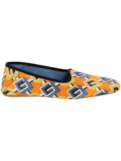 Gucci Geometric G Print Slippers Yellow (Women's)