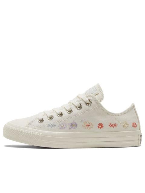 (WMNS) Converse Chuck Taylor All Star Low 'Embroidered Floral - Egret' A01595C
