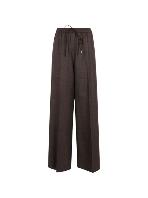 drawstring wide-leg palazzo pants