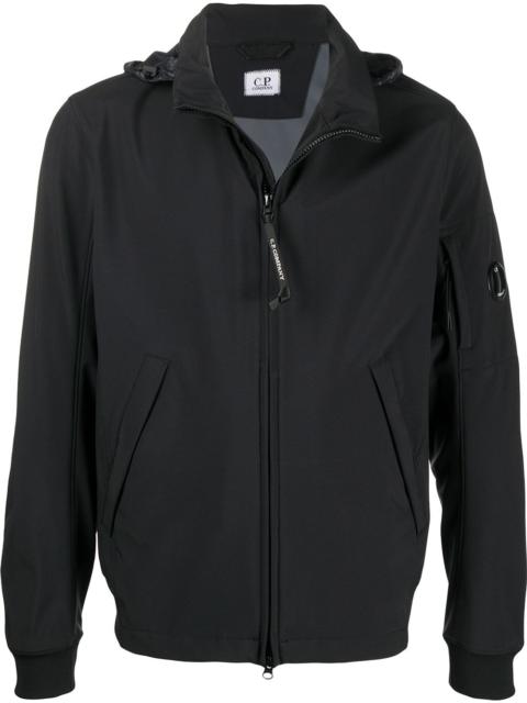 logo patch zipped jacket