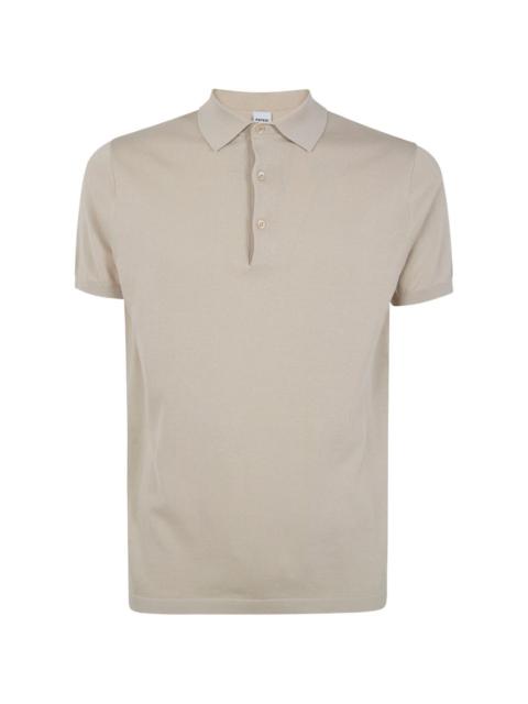 short-sleeve buttoned polo shirt