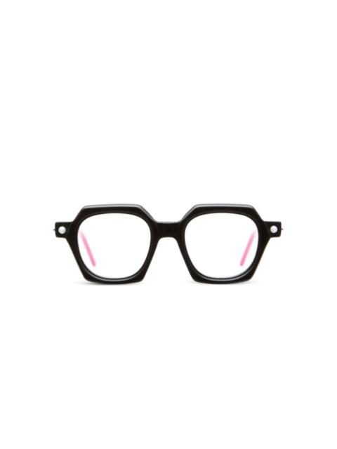 geometric-frame glasses