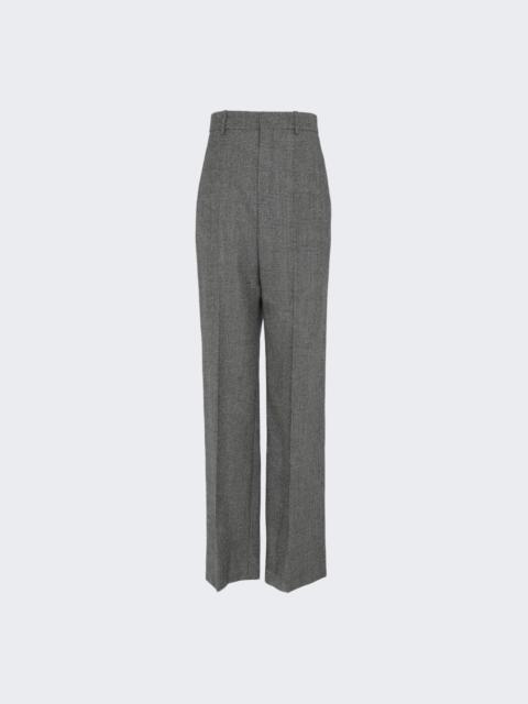 Wide Leg Blend Pants Noir Craie