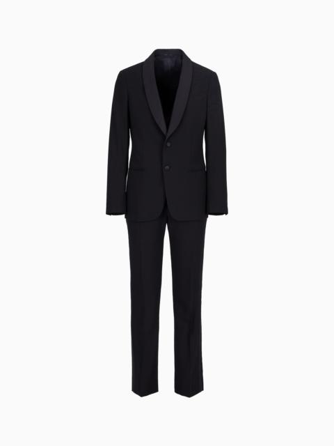 Soho Line single-breasted tuxedo in wool crêpe