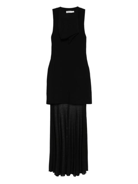 cowl-neck maxi dress