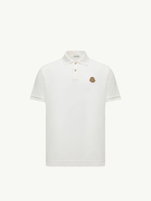 Logo Patch Cotton Piquet Polo Shirt