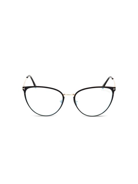 cat-eye full-rim glasses