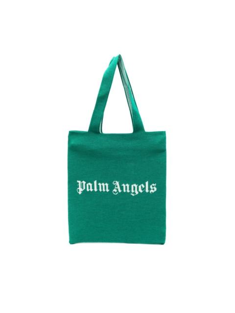 logo-print tote bag