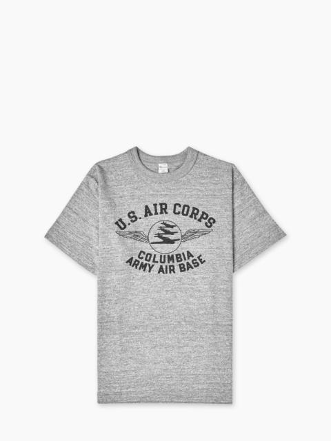 WAREHOUSE & CO. LOT 4601 COLUMBIA ARMY AIR BASE T-SHIRT HEATHER GREY