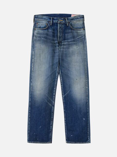Washed Seagull Print Regular Fit Jeans