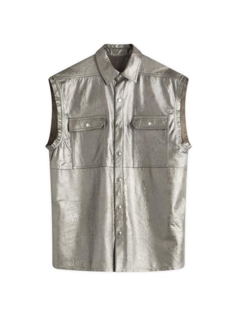 Rick Owens Leather Jumbo Outershirt