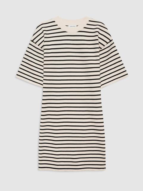 Mona Dress - Black Stripe French Terry