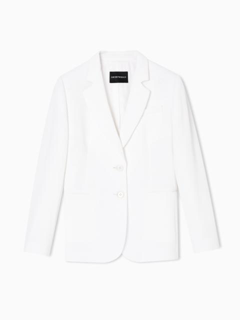 ASV SINGLE-BREASTED BLAZER IN WAFFLE WEAVE TECHNICAL FABRIC