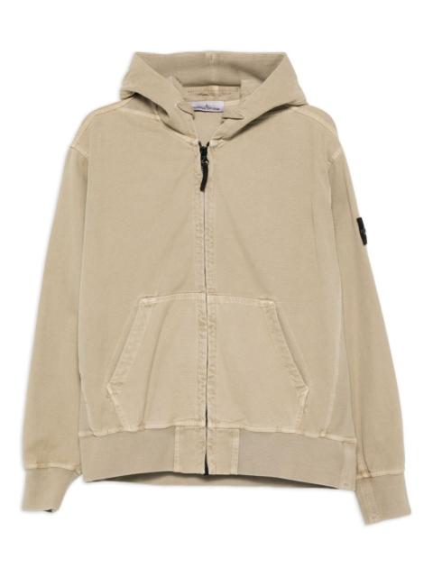 hooded zip-up jacket