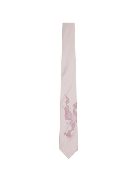 Purple Floral Tie
