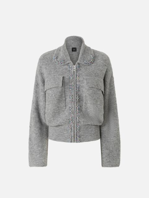 WOOL JACKET WITH EMBROIDERY