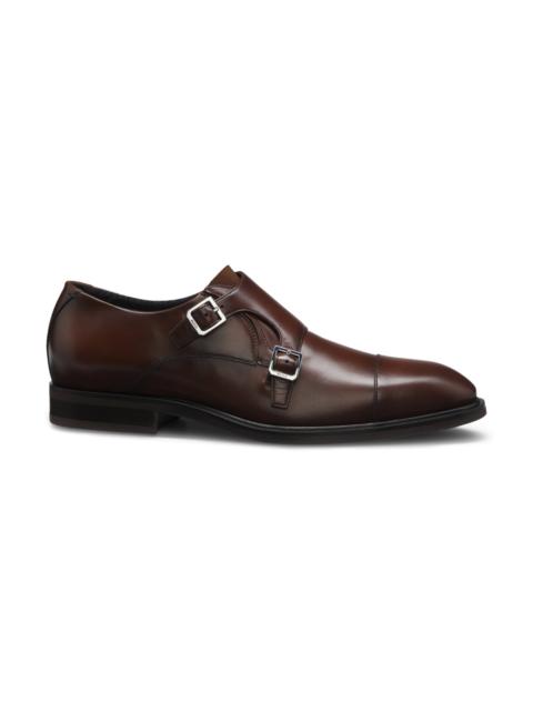 DOUBLE-STRAP MONK SHOES IN LEATHER