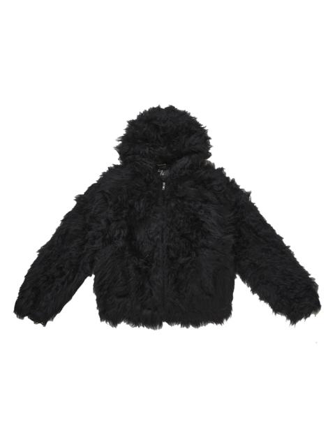 Supreme Y's by Yohji Yamamoto Faux Fur WINDSTOPPER Hooded Bomber Jacket Black