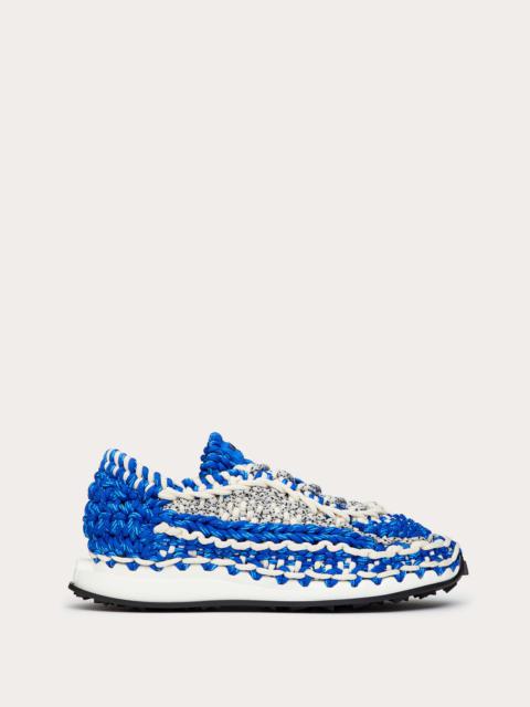 Valentino Garavani Crochet Sneaker in fabric