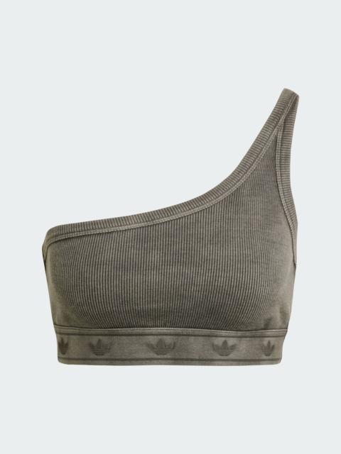 Ribbed One-Shoulder Top