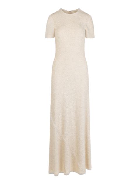 Julia Textured-Crepe Maxi Dress ivory