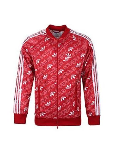 adidas originals MONOGRAM TT Sports Jacket Red EB4088