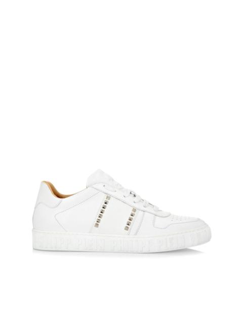stud-embellished low-top sneakers