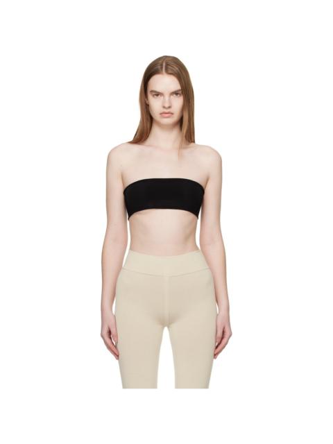 Black Temple Bandeau Tube Top