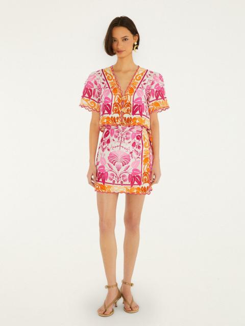 Off-White Santorini Euroflax Premium Linen Mini Skirt