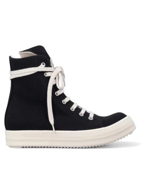 Rick Owens DRKSHDW Temple Vegan Sneaks High Black Milk