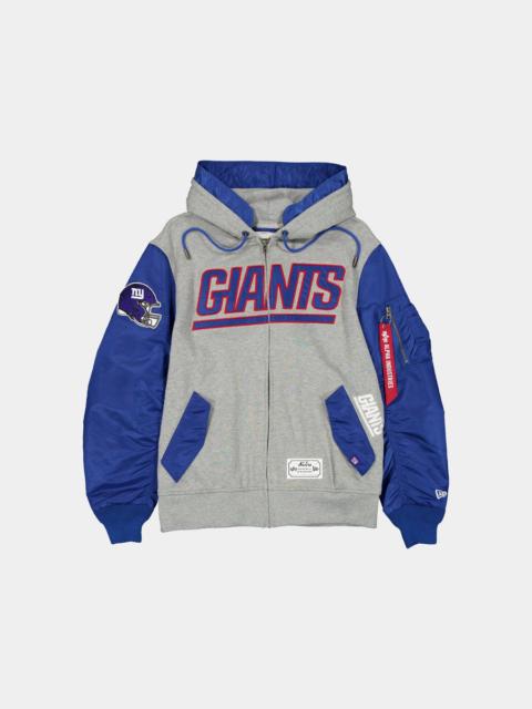 NEW YORK GIANTS X ALPHA X NEW ERA MA-1 ZIP UP HOODIE