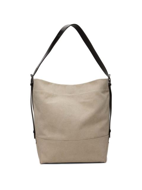 Beige Belted Tote