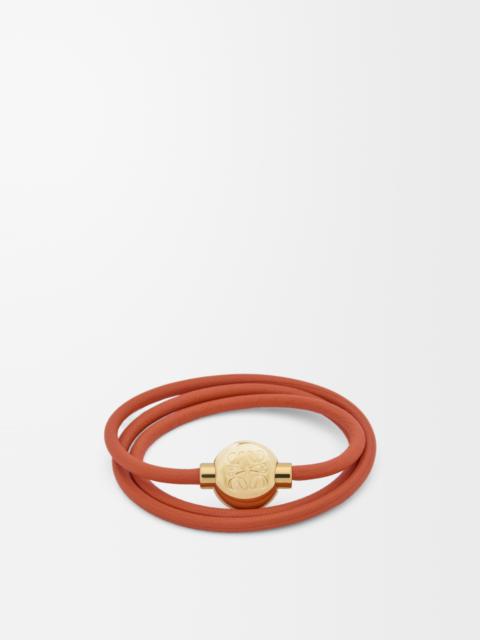 Pebble bracelet in calfskin