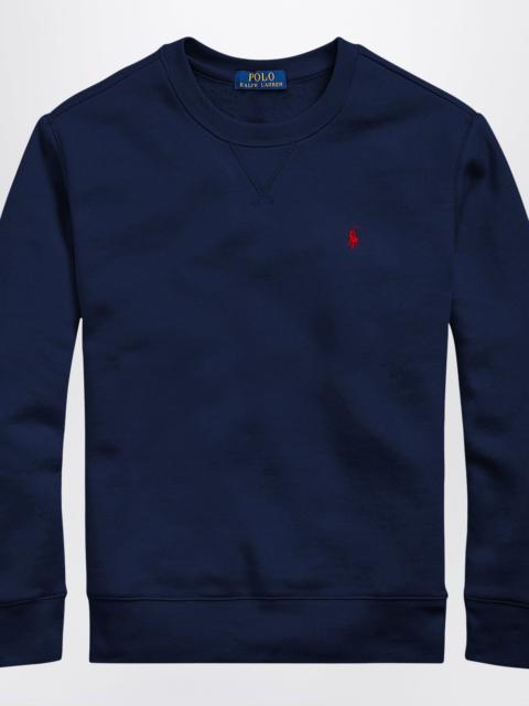 Navy blue cotton blend sweatshirt