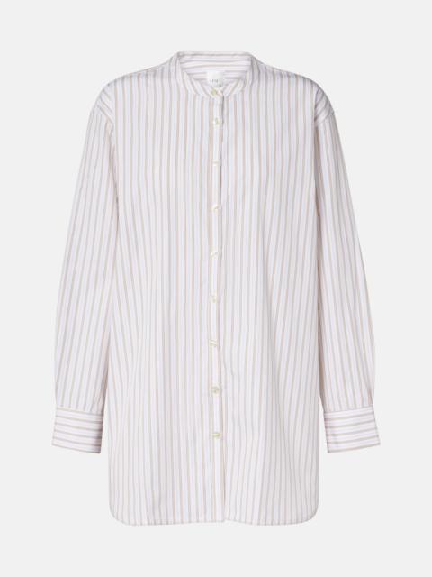 Yoshi striped cotton-blend shirt
