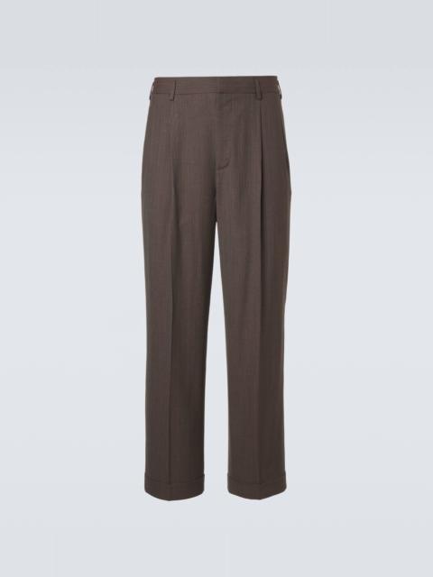 Isaac virgin wool crêpe straight pants