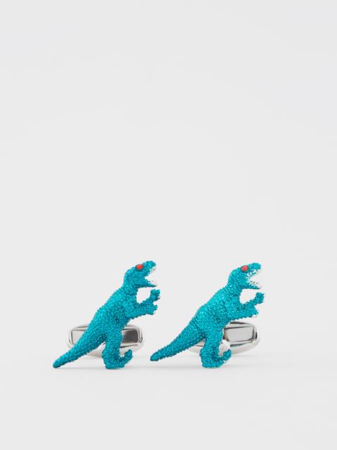 Teal 3D 'Dino' Cufflinks