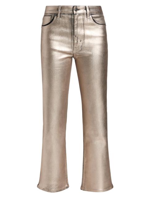 Women's The Reboot Metallic Crop Jeans - Champagne Coated