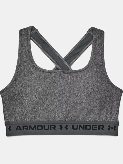 Women's Armour® Mid Crossback Heather Sports Bra