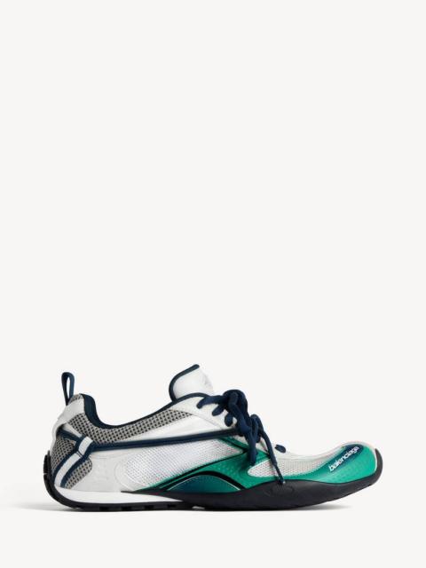 Men's Radar Gradient Lines Sneaker in Light Grey/green/black